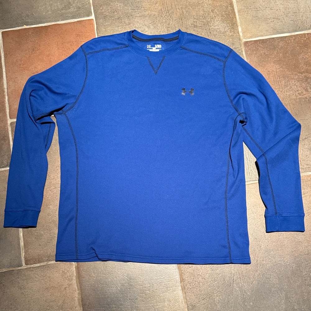 Under Armour Men's Royal Blue Long Sleeve Tee Sz XL